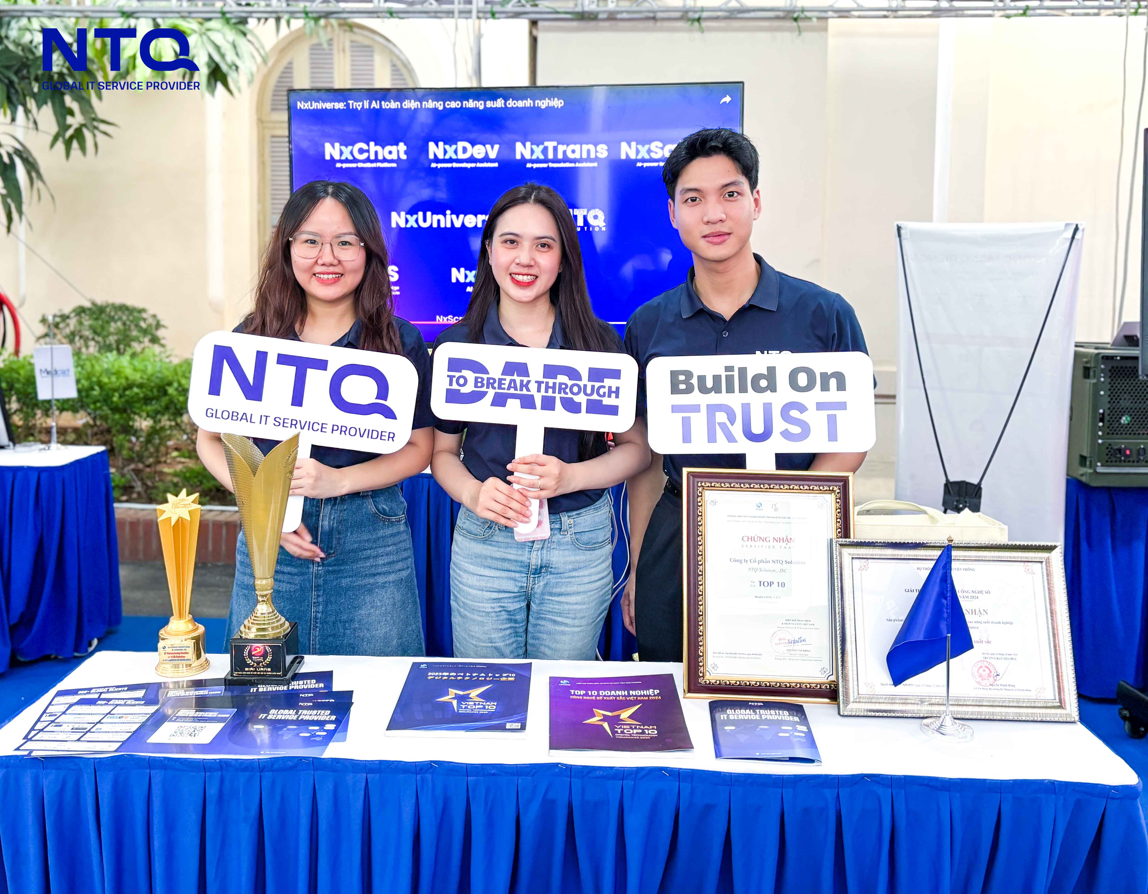 NTQ's team at the event 