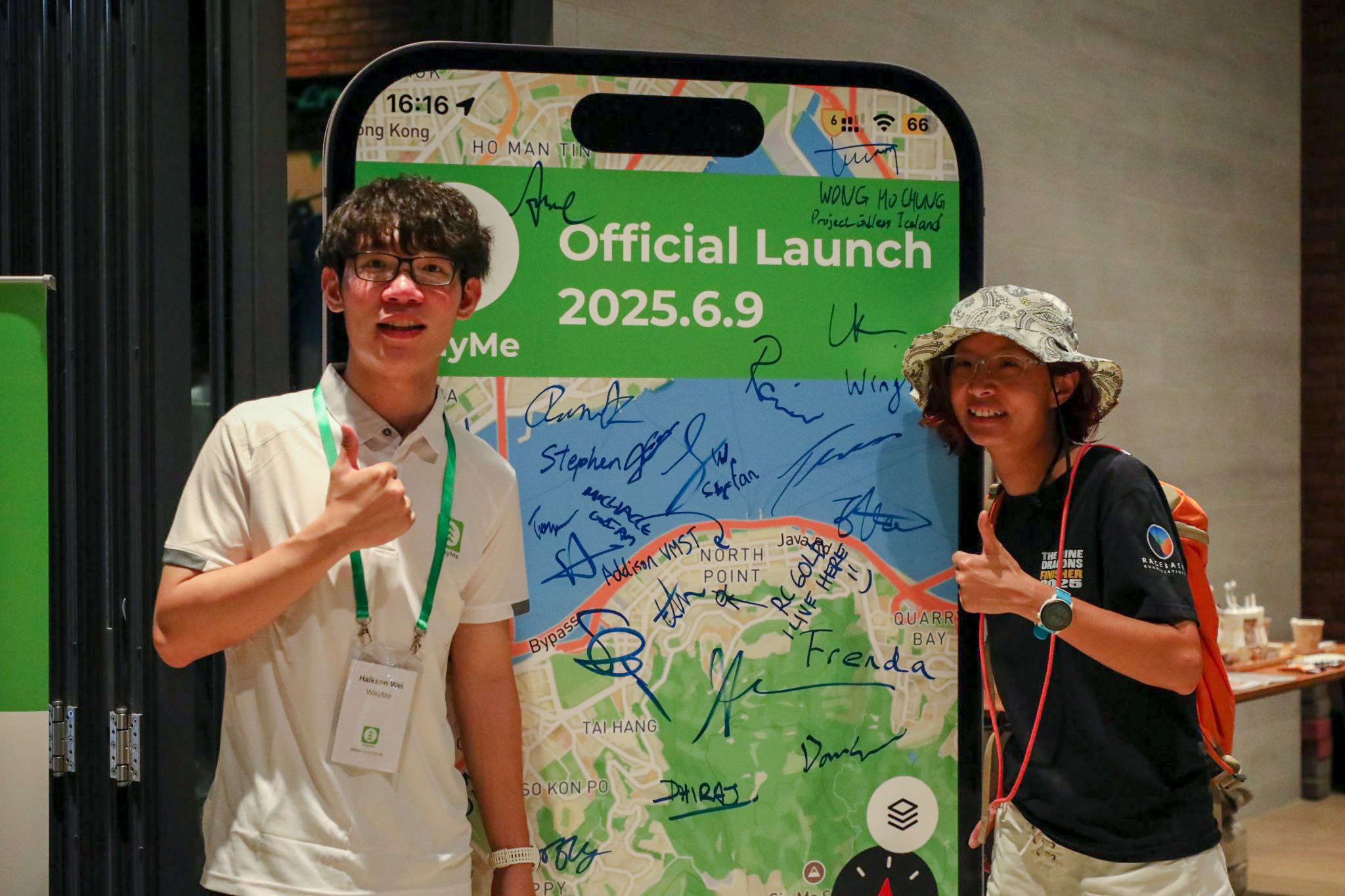 ... And the application has been officially launched on 9th June (Image Source: WayMe Outdoor Limited LinkedIn)