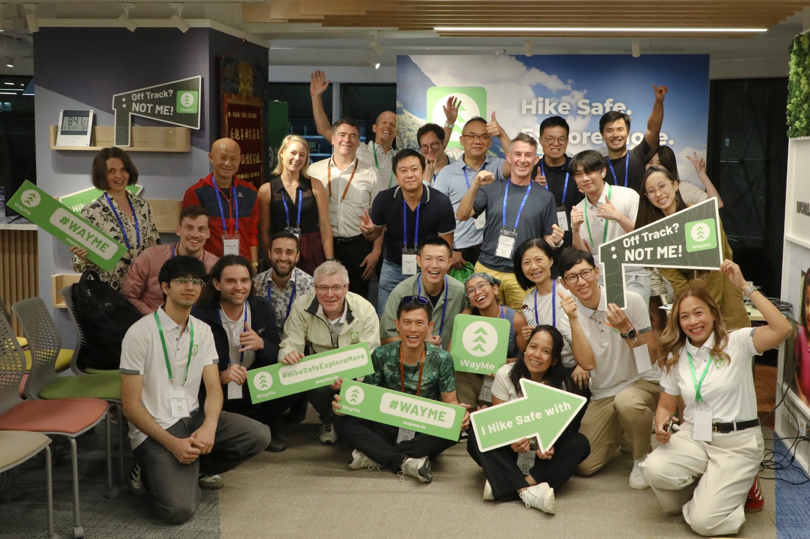 The soft launching event of the WayMe Application. Mr. Rainer (4th From Left to the Right - 1st Row) was highly impressed by the capabilities of NTQ’s team during the project