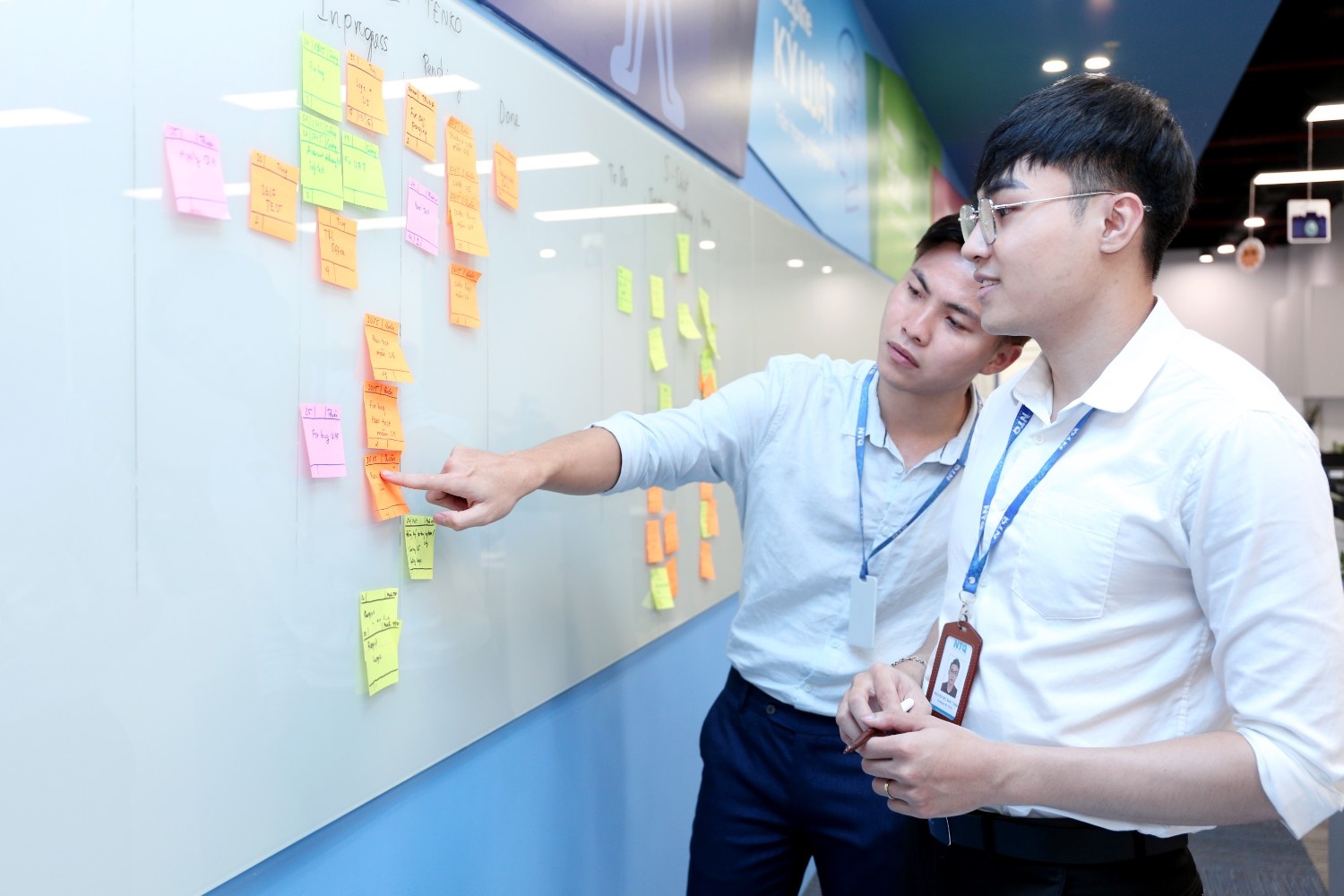NTQ developers working on a case