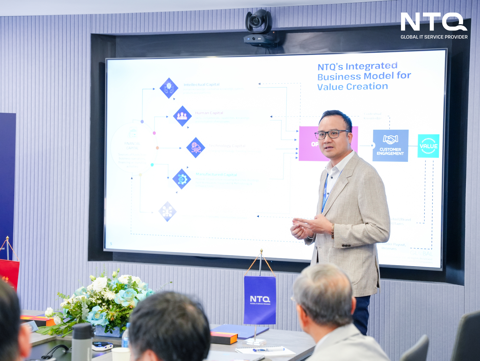 Mr. Pham Thai Son (David), CEO NTQ, presented the roadmap to IPO objective