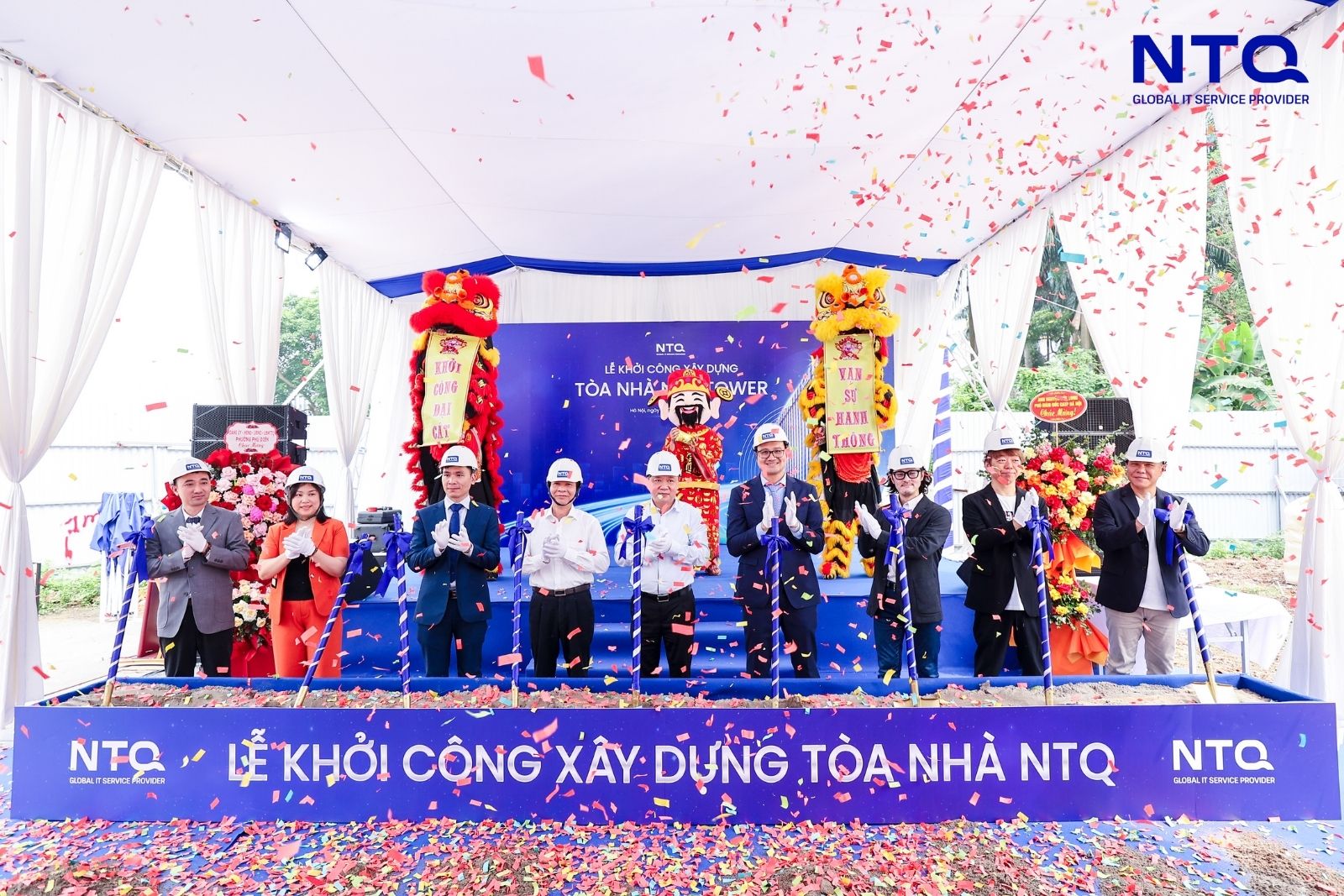 NTQ's leaders and guests took part in the groundbreaking ceremony 