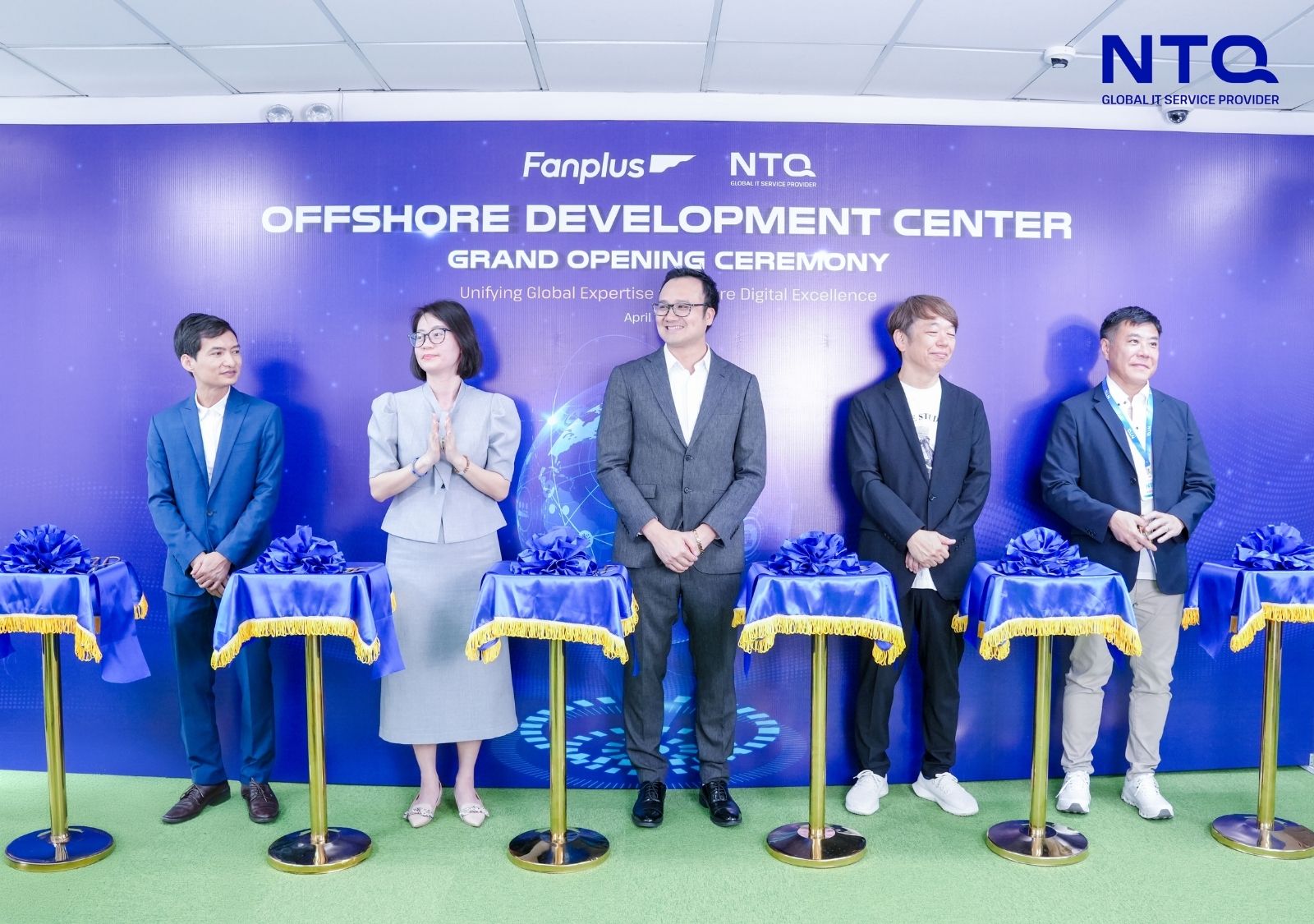 Representatives from NTQ & Fanplus to take part in the cutting ribbon ceremony, marking the launch of ODC