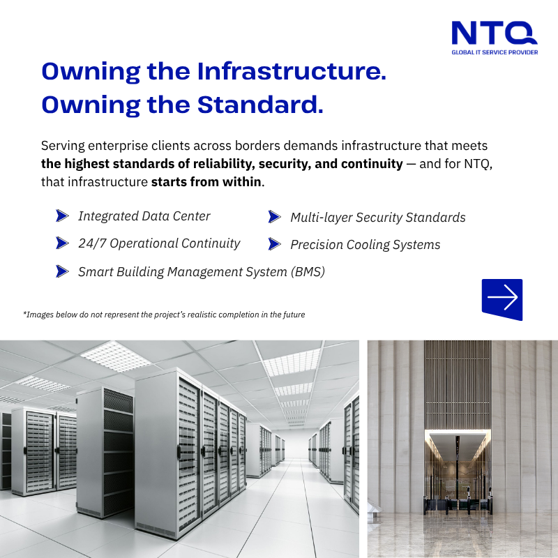 Integrated Data Center and enterprise technology infrastructure at NTQ Tower
