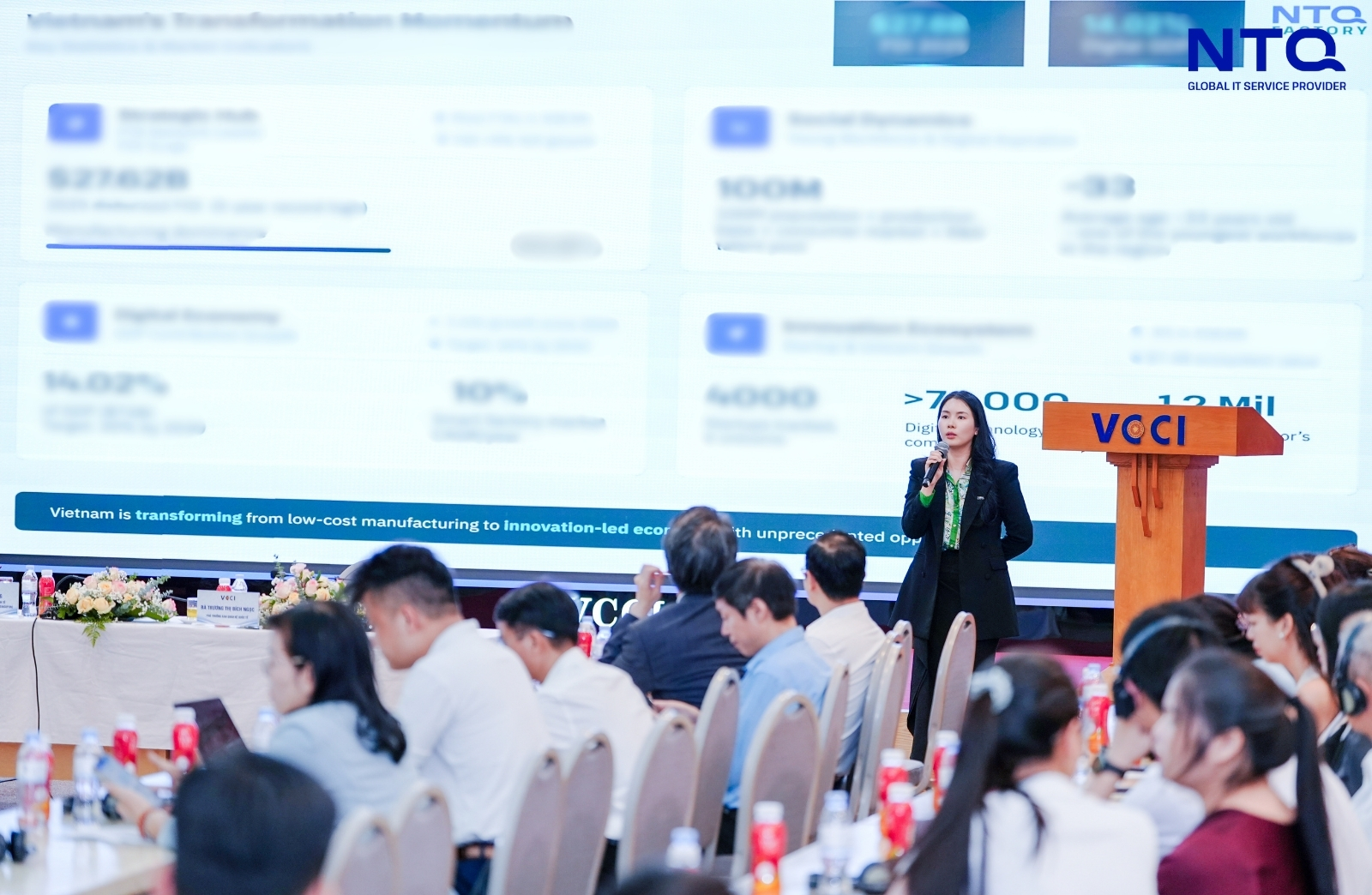 NTQ Factory's CEO highlighted statistics demonstrating Vietnam's Digital transformation landscape 