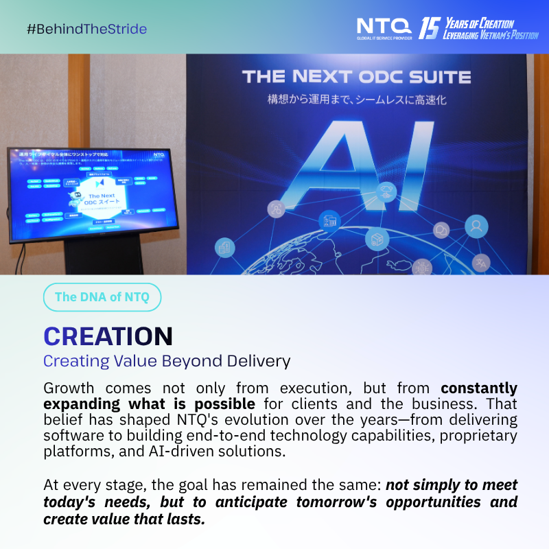 Creation - Creating Value Beyond Delivery.